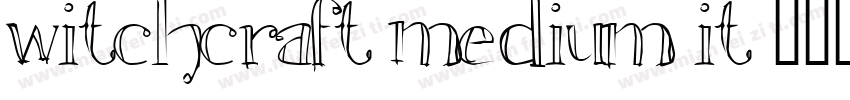 Witchcraft Medium It字体转换